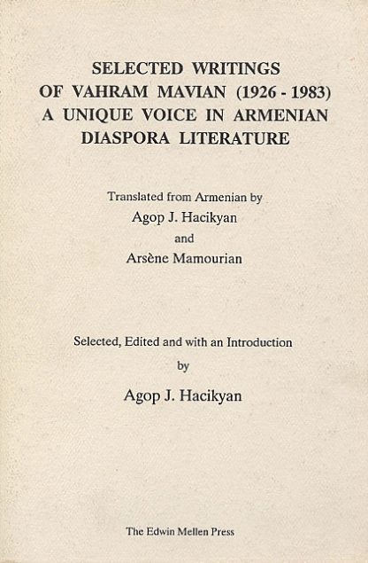 Selected Writings of Vahram Mavian (1926-1983)