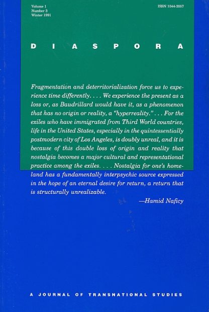 Diaspora, Volume 1 Number 3 Winter 1991