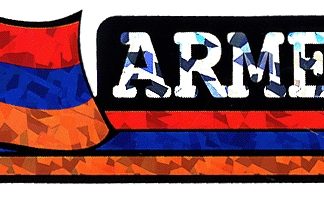 Armenia and Flag Bumber Sticker