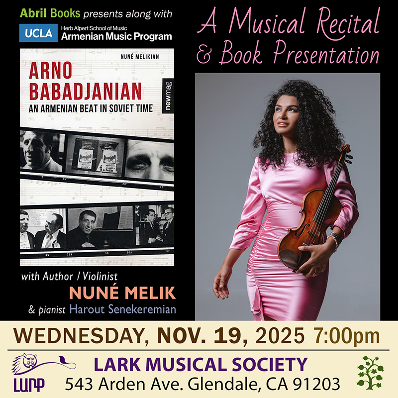 Arno Babadjanian Recital & Book Presentation